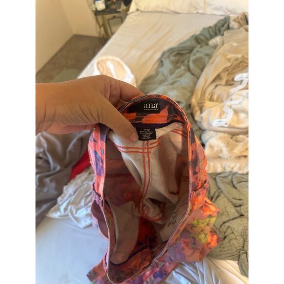 Ana Skinny Floral Cotton/Spandex Watercolor Jeans - Picture 9 of 10